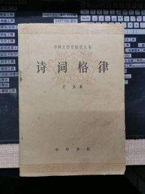诗词格律 中国文学史知识从书