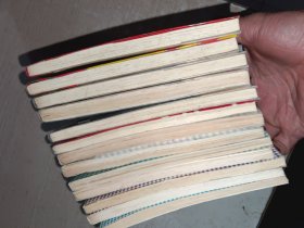 天是红河岸1-14少第11，13本合售，少许写画，用透明薄膜包过