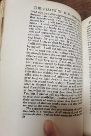 Essays By Ralph Waldo Emerson 全皮革面，极精美