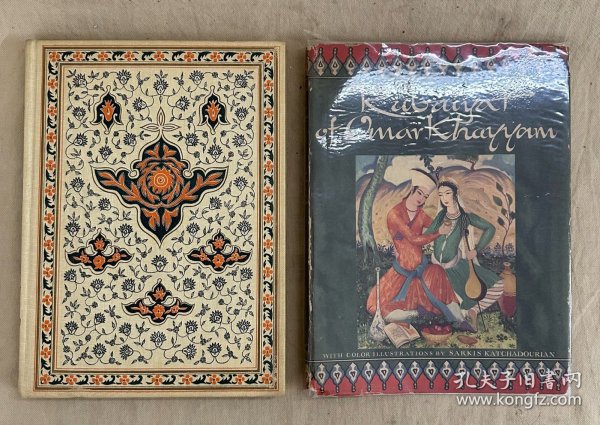 The Rubaiyat of Omar Khayyam 《鲁拜集》 Sarkis Katchadourian插图(11幅整页水彩插图，101幅黑白插图），每页都配有插图和边饰，带书衣