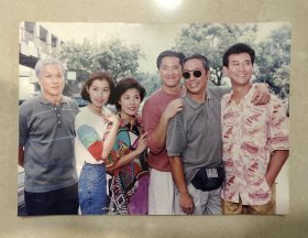 彩色明星照：经典港剧大时代主演：郑少秋、曾江、邵仲衡、刘江、郭蔼明等合照（原版照非翻拍）老照片