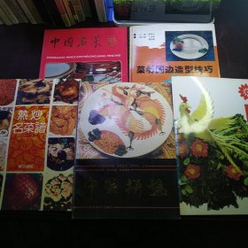 中国名菜谱.黑龙江风味。食品雕刻技法与运用。中国拼盘。热炒名菜谱。菜肴围边造型技巧。（五册合售包邮）