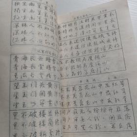 唐诗正、行、草三体钢笔字帖