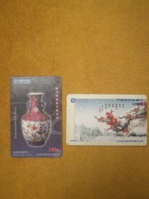 中国移动缴费卡，面值100元，两张