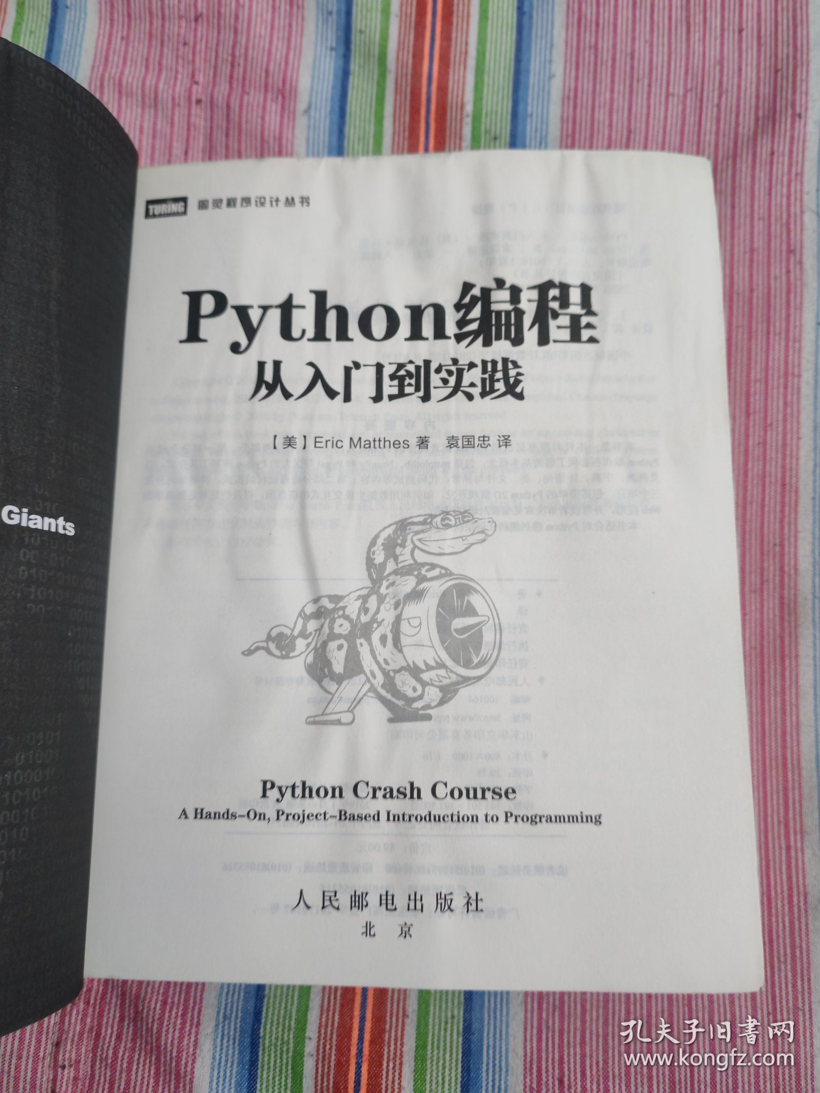 Python编程：从入门到实践