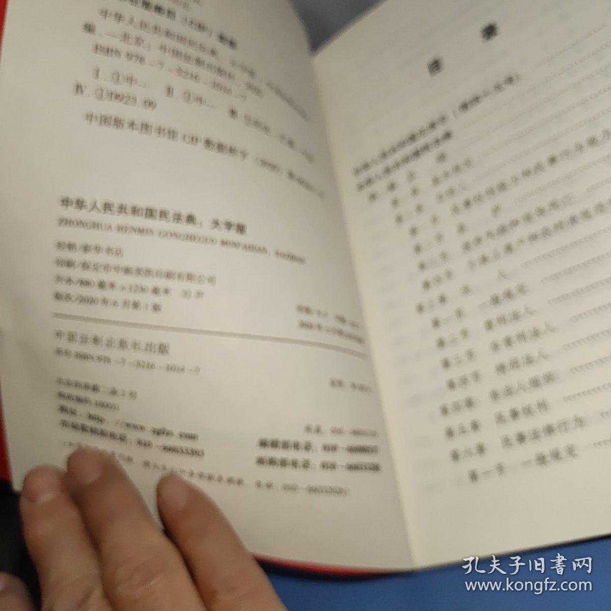 中华人民共和国民法典 大字版，含草案说明