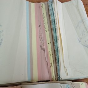 老宣纸；高级彩宣洒金瓦当7言宣纸196张