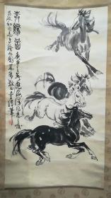 画马名家李腾作品:奔腾图（1980年作品）