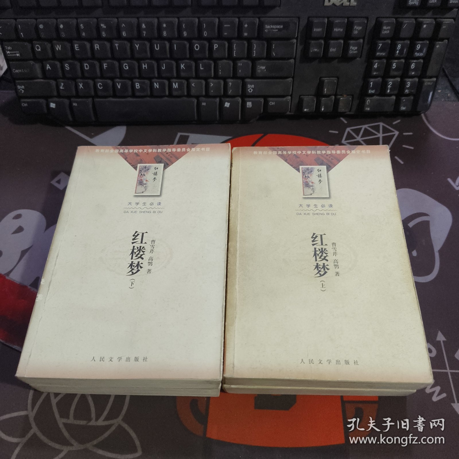红楼梦(上下) 大学生必读 如图书脊有瑕疵