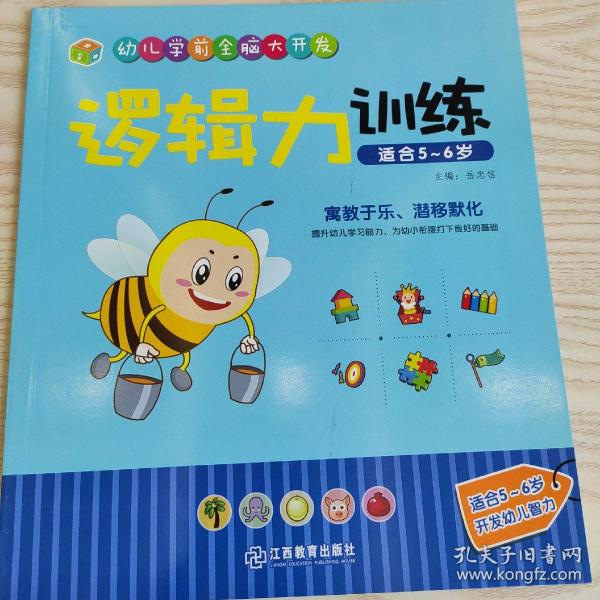 江西教育出版社 逻辑力训练（适合5-6岁）/幼儿学前全脑大开发