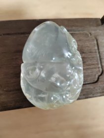 东海水晶吊坠，厚度0.24高度0.55