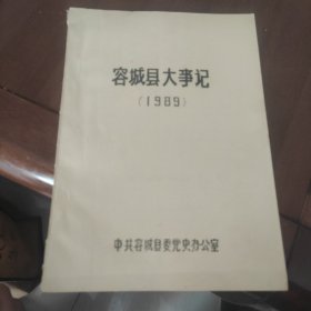 容城县大事记 1989