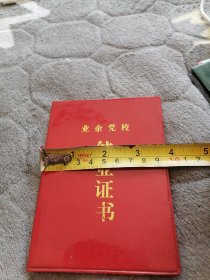 业余党校结业证书