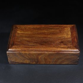 旧藏花梨木机关盒，长24厘米宽17厘米厚7厘米
