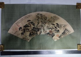 陈少梅 精裱旧裱旧藏镜片——只包手绘，图物一致售后不退。镜片尺寸65×35厘米。
