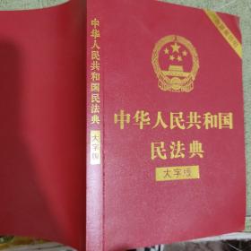 中华人民共和国民法典（大字版32开大字条旨红皮烫金）2020年6月新版