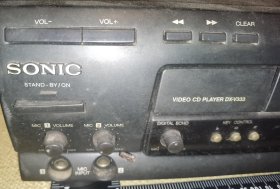 《索尼克，DX-V333，老VCD机》（很少见的机子/裸机/能通电，开机有声音等问题，没有详细测试播放等情况，日久失修，极大概率有各种问题或是坏的，此机以故障机配件出售）
