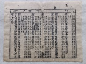 古籍散页《礼记》一页，页码56，页面展开尺寸29*24厘米，这是一张古籍散页，不是一本书，自然老旧，轻微破损。详见细节图，本店作品都是实售价格，不做任何虚标价格，不包邮、不议价，看好直接下单即可，同一包裹100件之内自动合并邮资。