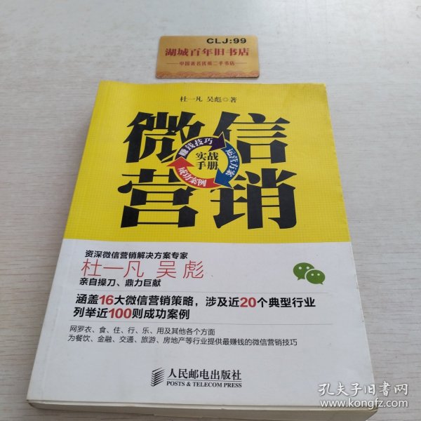 微信营销实战手册：赚钱技巧+运营方案+成功案例