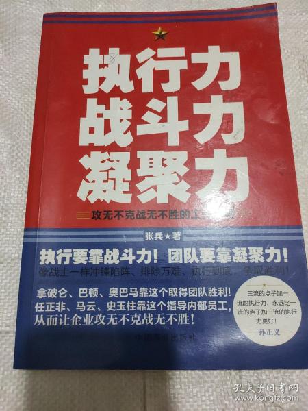 执行力、战斗力、凝聚力：攻无不克战无不胜的工作法则