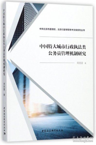 中国特大城市行政执法类公务员管理机制研究