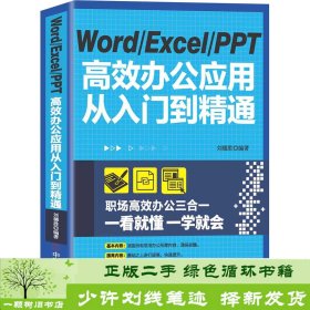 WordExcelPPT高效办公应用从入门到精通