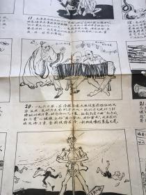 林彪与孔孟之道大幅漫画