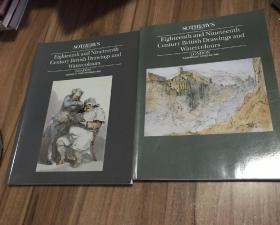 伦敦苏富比 1990年 18至19世纪英国绘画水彩画专场拍卖 2册