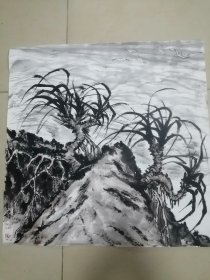 手绘国画海鸥h