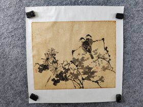 魏晋宏老师写意水墨花鸟，以托裱画芯