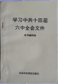 学习中共十四届六中全会决议文件