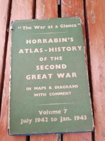 二战时期历史文献、地图文献“1943年英文版第二次世界大战地图”第七卷？不太懂英文，详情自己翻译，介绍仅供参考，精装本，稀少二战时期各国军事战争地域形势的历史文献，具体如图所示 看好下拍，谢绝还价