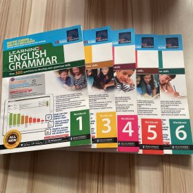 LEARNING ENGLISH GRAMMAR Workbook 1.3.4.5.6 五册合售