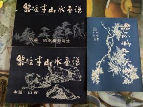 1981年（黎雄才山水画谱）1-3册全