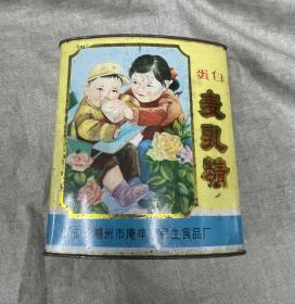 三燕牌麦乳精铁包装盒广东潮州市庵埠镇民生食品厂