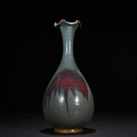 宋钧窑窑变花口玉壶春瓶42*20厘米 1500
