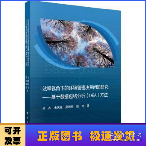 效率视角下的环境管理决策问题研究——基于数据包络分析（DEA）方法