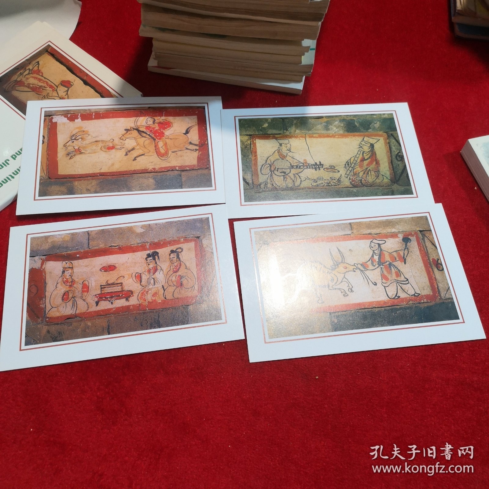 明信片——魏晋墓砖壁画 10枚装 全套完整 文物考古类