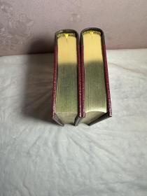 Christmas Stories by Charles Dickens Complete Work Oxford Leather Gilded 2 Vols,《圣诞颂歌》查尔斯·狄更斯 ，瑞士Edito-Service出版社1970年出版狄更斯逝世100周年纪念限量版精装书