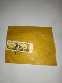 普14革命圣地 枣园4分双联 实寄封 江西宁都实寄