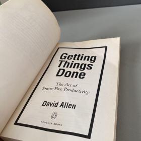 Getting Things Done：The Art of Stress-Free Productivity（书籍挤压压痕看图）