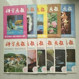 科学画报1983（7.8.10.11.12）1984（7.8.9.10.11.12）共11本