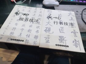 启功楷书技法 行书技法 2本