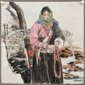 徐展，画芯尺寸68×68 实物拍摄，品相如图，纯手绘。手机自然拍摄，无修图，保证与原图相符合。