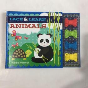 LACE & LEARN ANIMALS  英文儿童手工书