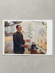 苏联版中国事物明信片：《吴作人农村画家》