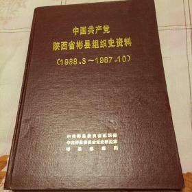中国共产党陕西省彬县组织史资料1938－1987