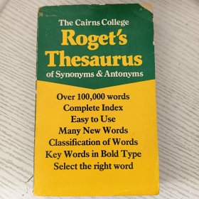 Roget's Thesaurus of Synonyms & Antonyms