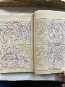 笺注十八史略校本 和刻本 线装全7册(多幅精美套印版画地图 历代国号 近藤元粹注释 元 庐陵曾先之编次 明善堂藏梓 1880年 元朝统一全国的十几年之后,在今江西地方出现一部名曰《十八史略》的史籍,其基本内容是按朝代、时间顺序,以帝王为中心叙述上古至南宋末年的史事。尺寸 25*18CM