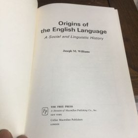 约瑟夫·M·威廉姆斯 《英语语言的起源：社会与语言历史》  Origins of the English language, a social and linguistic history